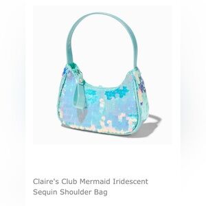 Claire’s Club💖Sequin💖Sparkle💖Mermaid Blue💖Shoulder Bag💖